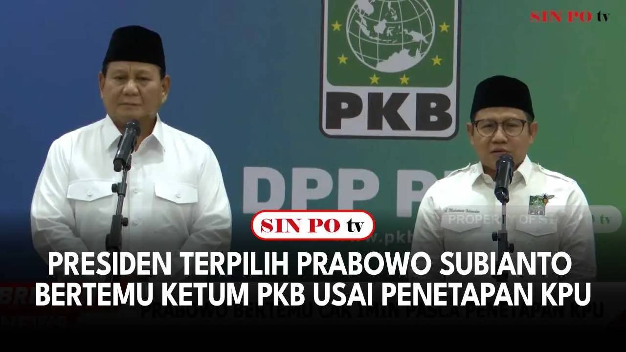 Presiden Terpilih Prabowo Subianto Bertemu Ketum PKB Usai Penetapan KPU