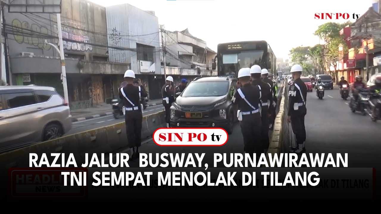 Razia Jalur  Busway, Purnawirawan TNI Sempat Menolak di Tilang