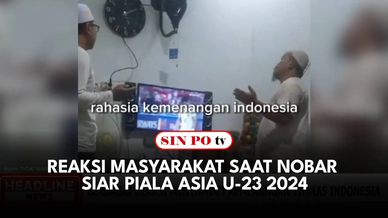 Reaksi Masyarakat Saat Nobar Siar Piala Asia U-23 2024