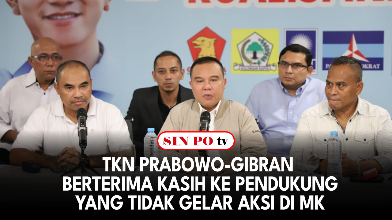 TKN Prabowo-Gibran Berterima Kasih Ke Pendukung Yang Tidak Gelar Aksi Di MK