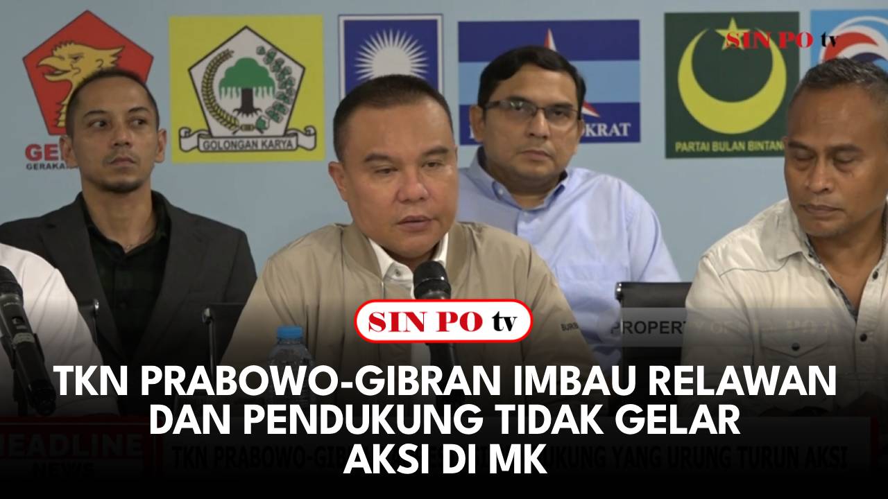 TKN Prabowo-Gibran Imbau Relawan Dan Pendukung Tidak Gelar Aksi di MK