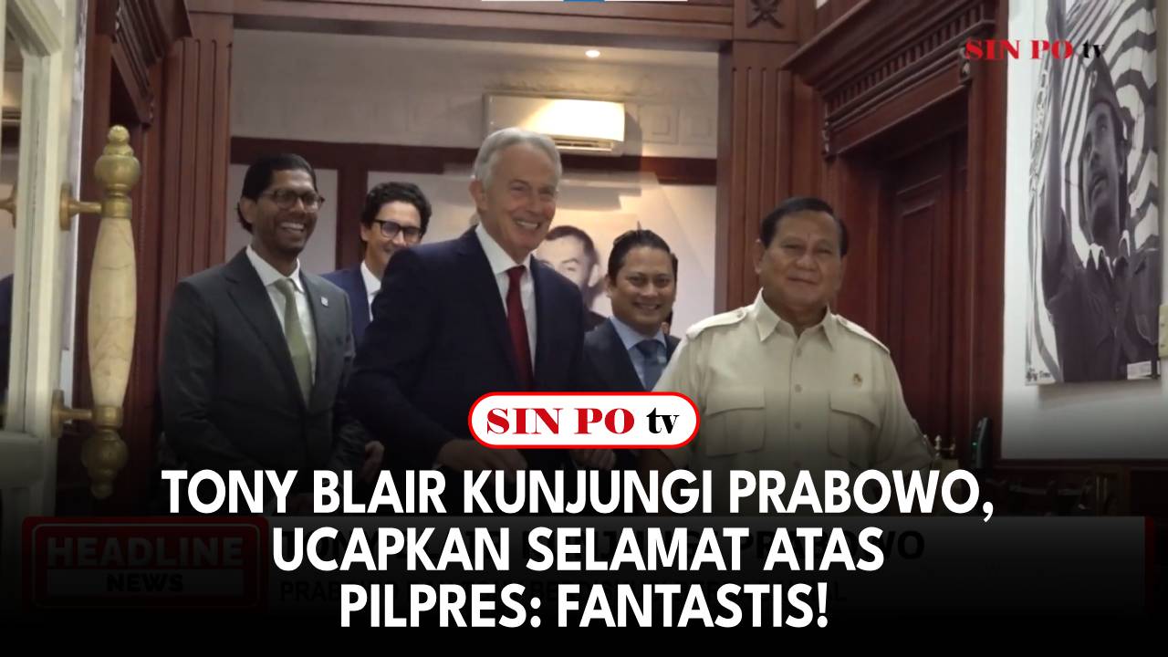 Tony Blair Kunjungi Prabowo, Ucapkan Selamat atas Pilpres: Fantastis!