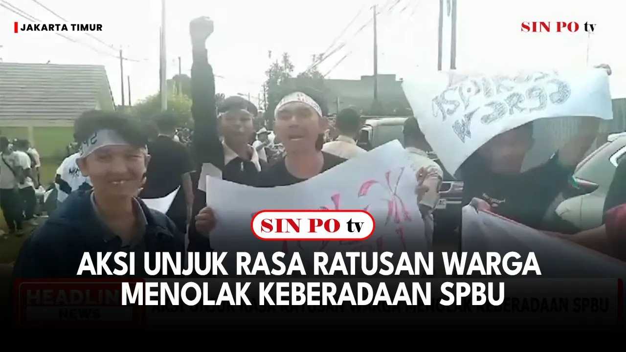 Aksi Unjuk Rasa Ratusan Warga Menolak Keberadaan SPBU