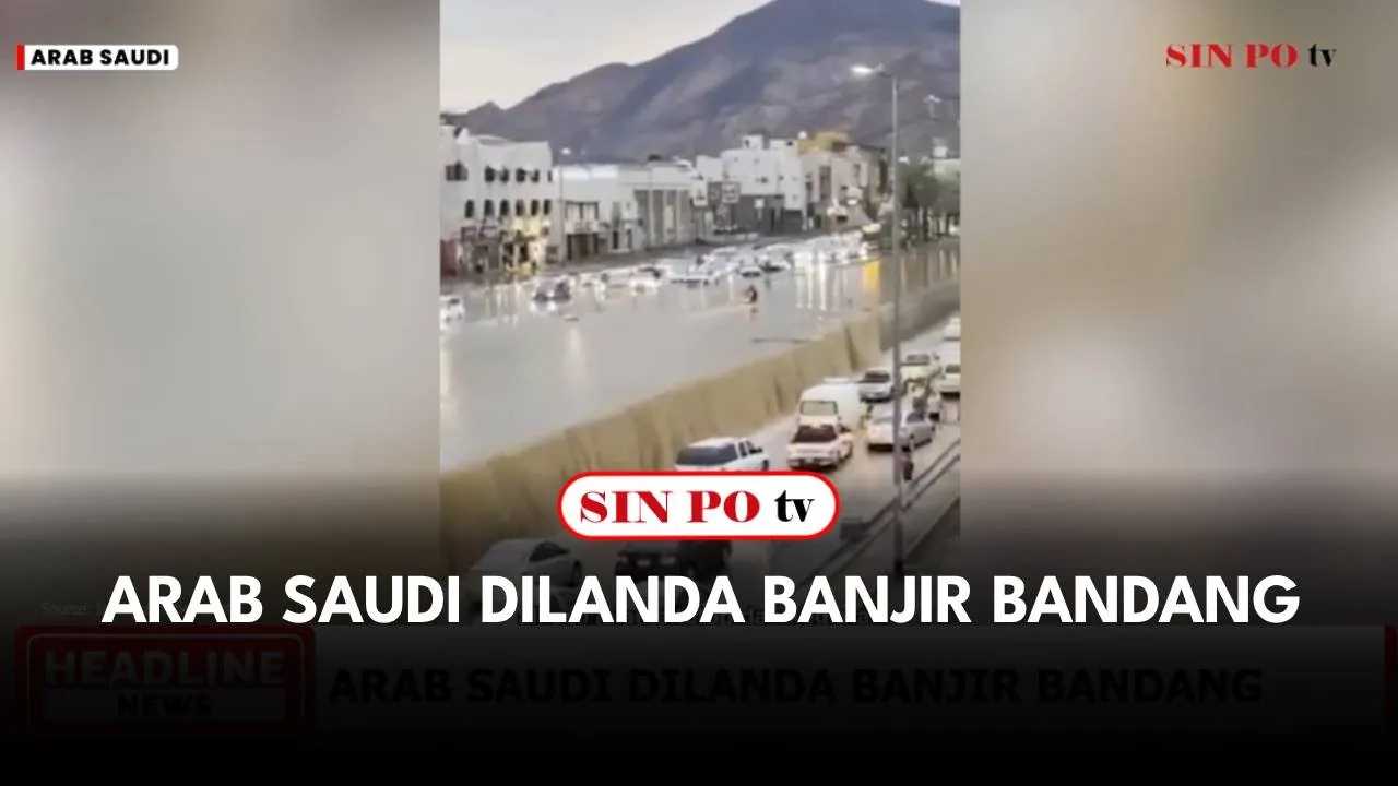 Hujan lebat melanda wilayah Utara Arab Saudi sehingga menyebabkan banjir di Negara Timur Tengah