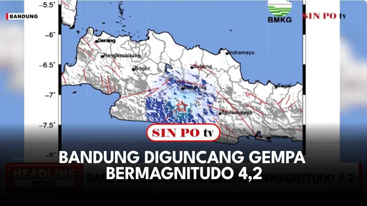 Bandung Diguncang Gempa Bermagnitudo 4,2