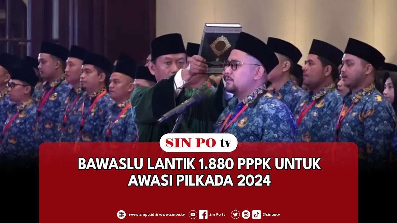 Bawaslu Lantik 1.880 PPPK Untuk Awasi Pilkada 2024