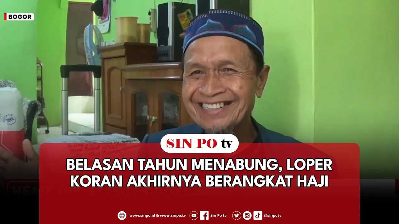 Belasan Tahun Menabung, Loper Koran Akhirnya Berangkat Haji