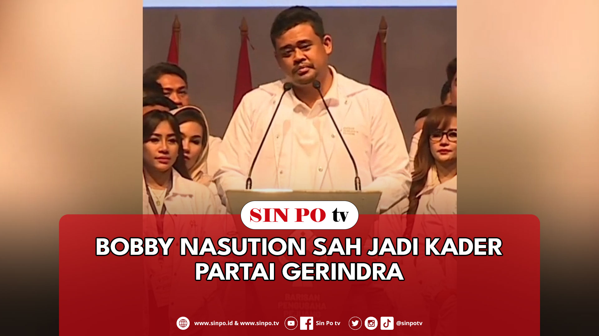 Bobby Nasution Sah Jadi Kader Partai Gerindra