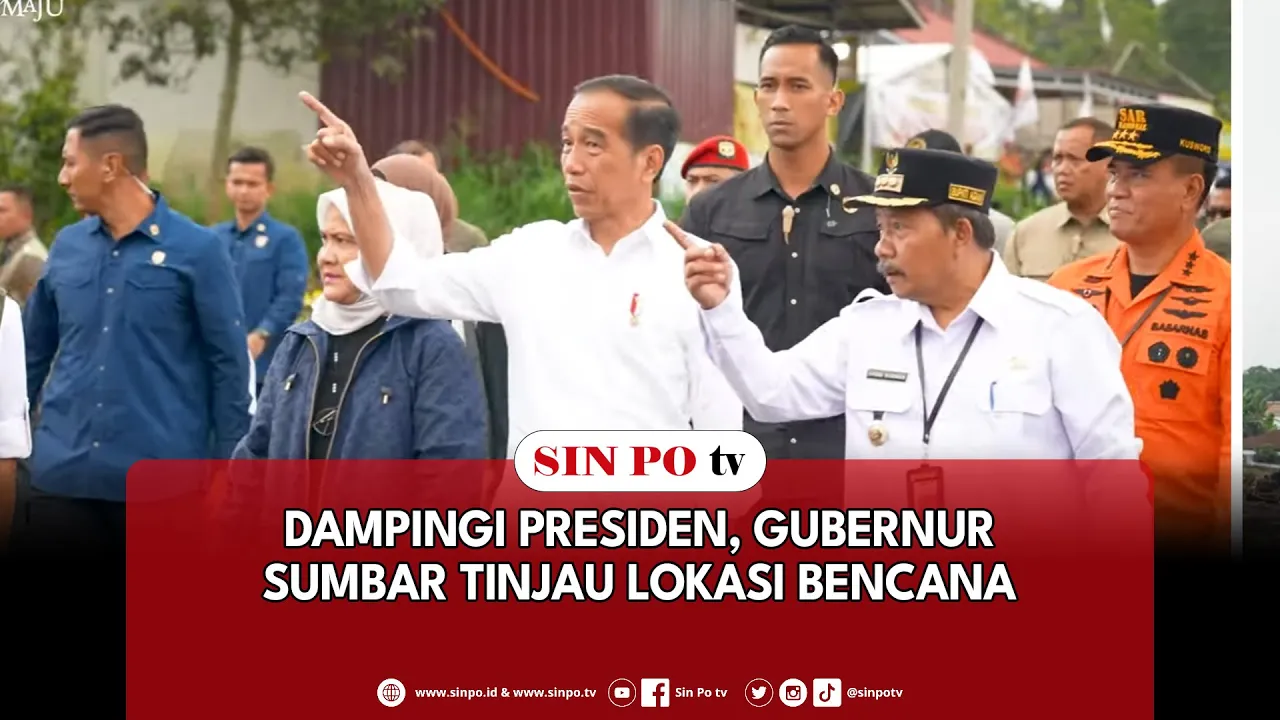 Dampingi Presiden, Gubernur Sumbar Tinjau Lokasi Bencana
