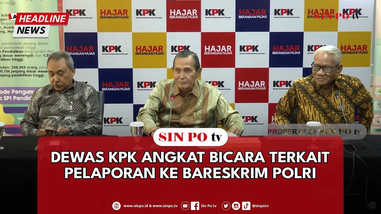 Dewas KPK Angkat Bicara Terkait Pelaporan Ke Bareskrim Polri