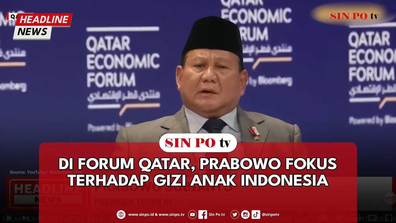 Di Forum Qatar, Prabowo Fokus Terhadap Gizi Anak Indonesia