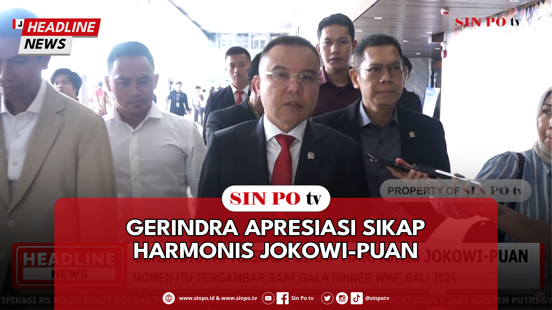 Gerindra Apresiasi Sikap Harmonis Jokowi-Puan