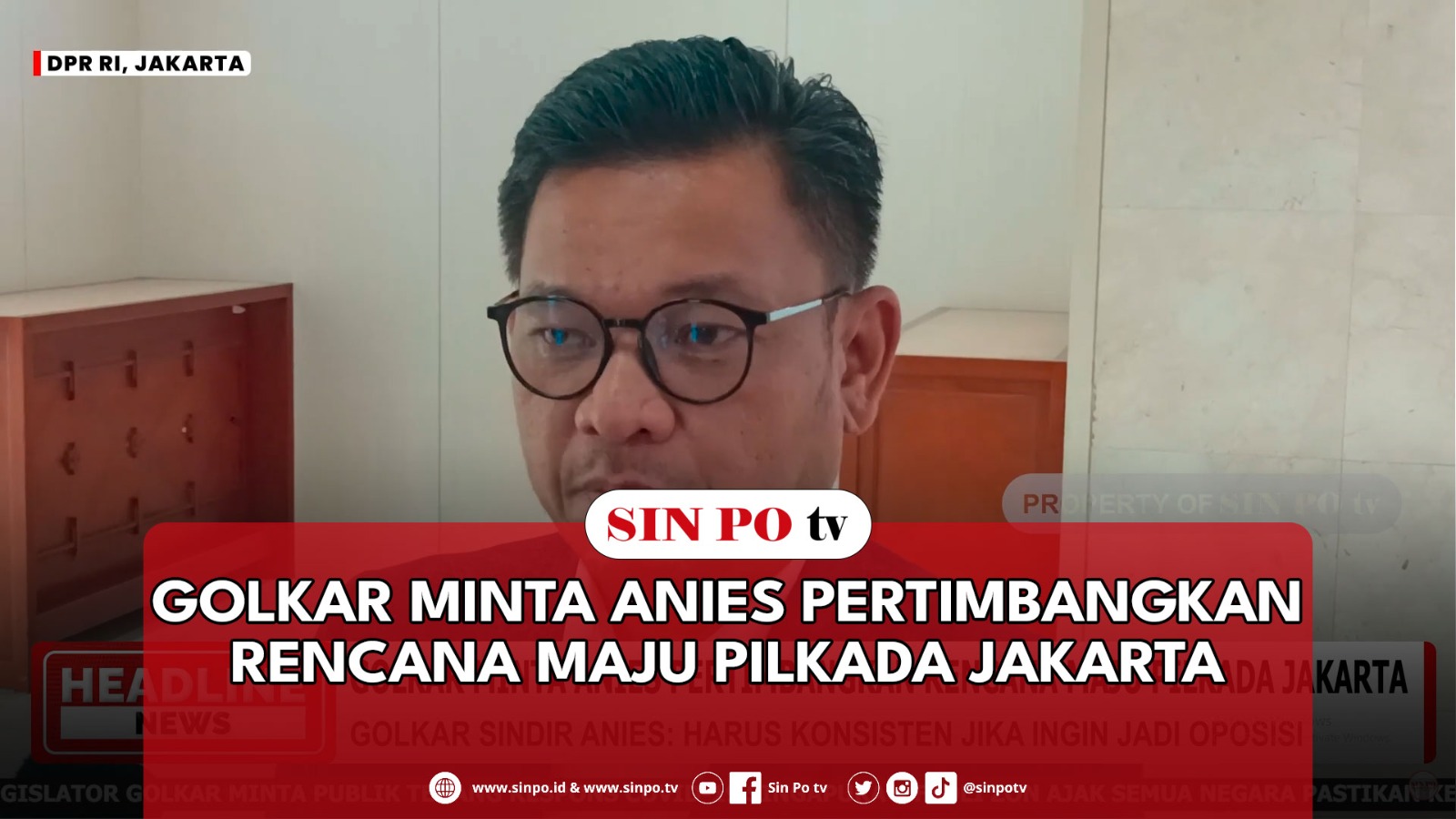 Golkar Minta Anies Pertimbangkan Rencana Maju Pilkada Jakarta
