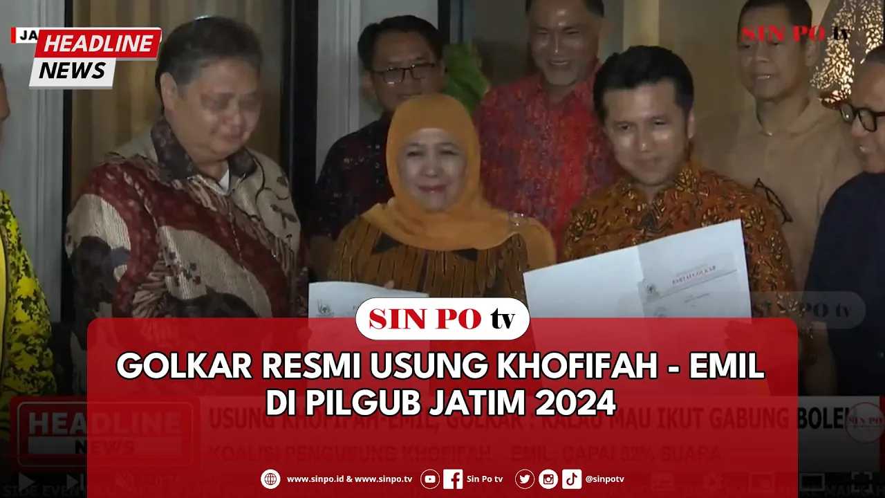 Golkar Resmi Usung Khofifah - Emil Di Pilgub Jatim 2024