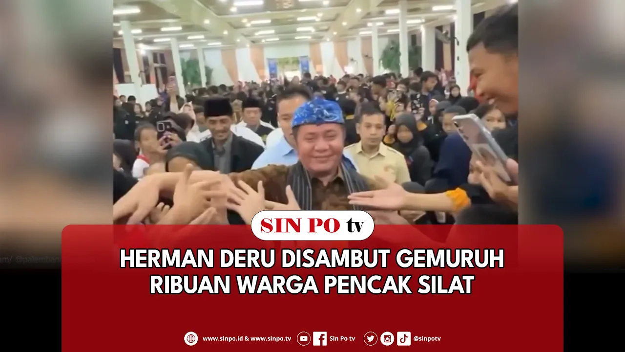 Herman Deru Disambut Gemuruh Ribuan Warga Pencak Silat