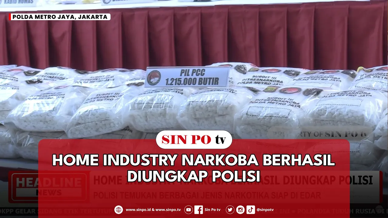 Home Industry Narkoba Berhasil Diungkap Polisi