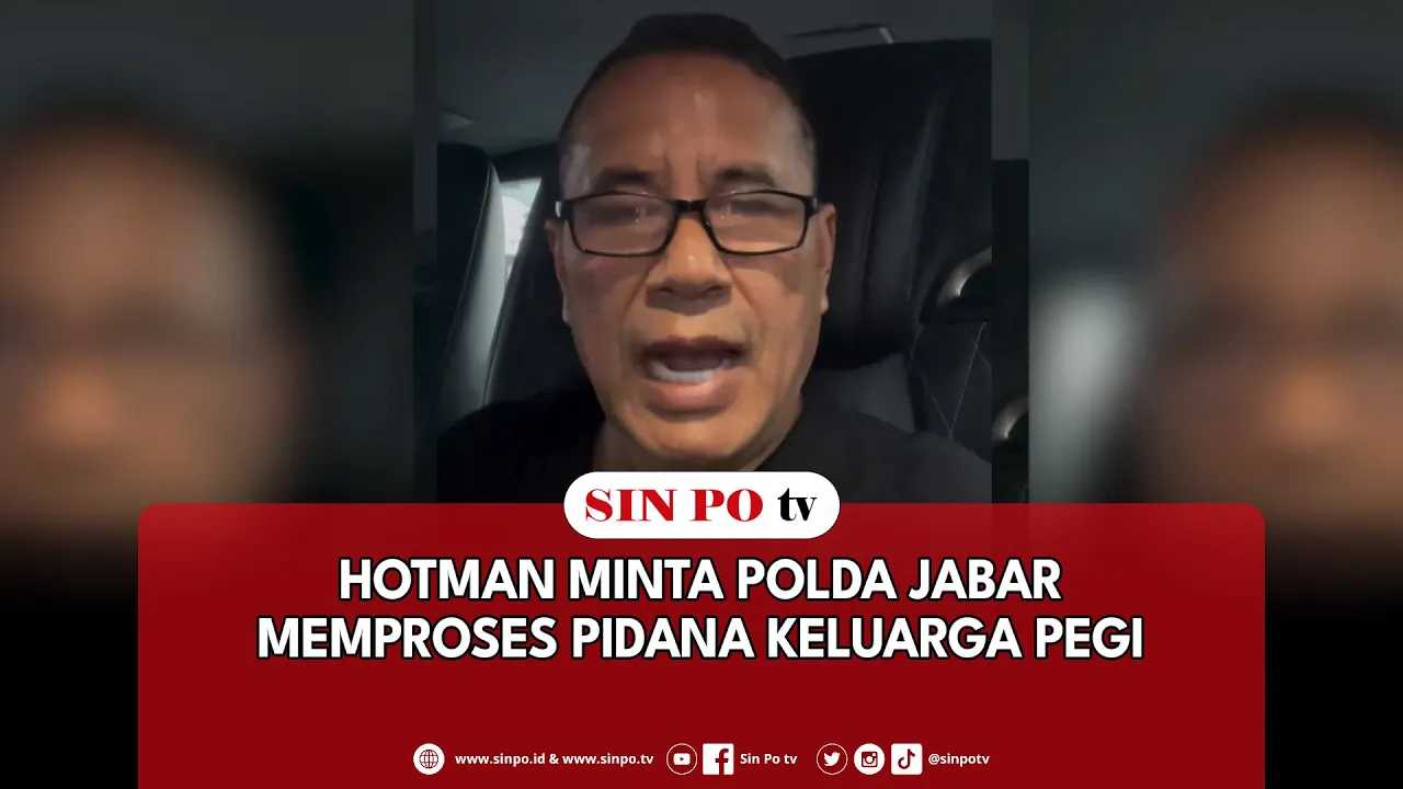 Hotman Minta Polda Jabar Memproses Pidana Keluarga Pegi