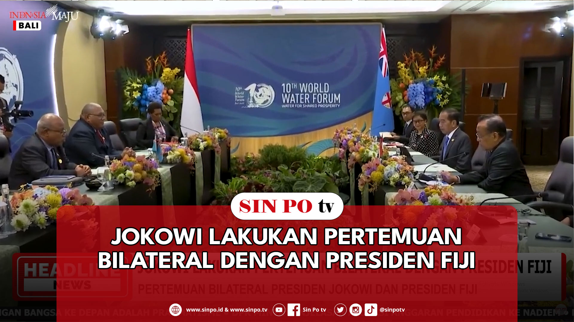 Jokowi Lakukan Pertemuan Bilateral Dengan Presiden Fiji