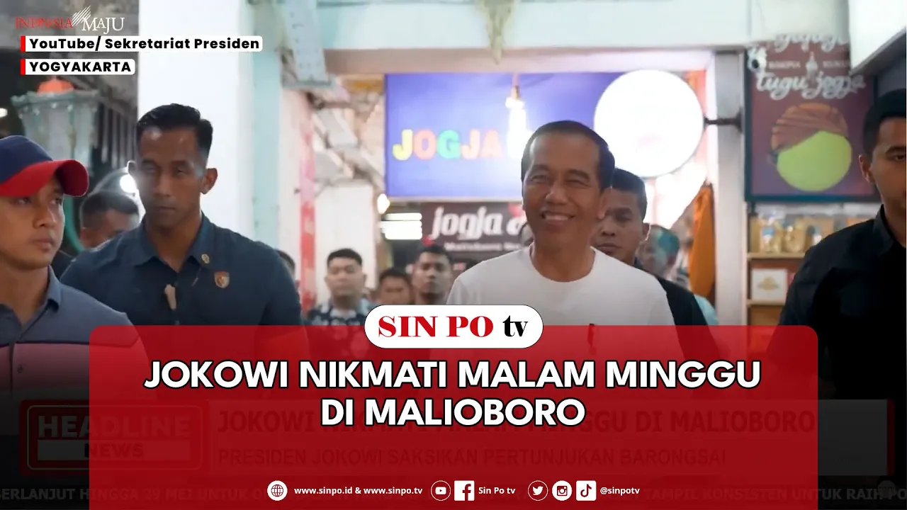 Jokowi Nikmati Malam Minggu Di Malioboro