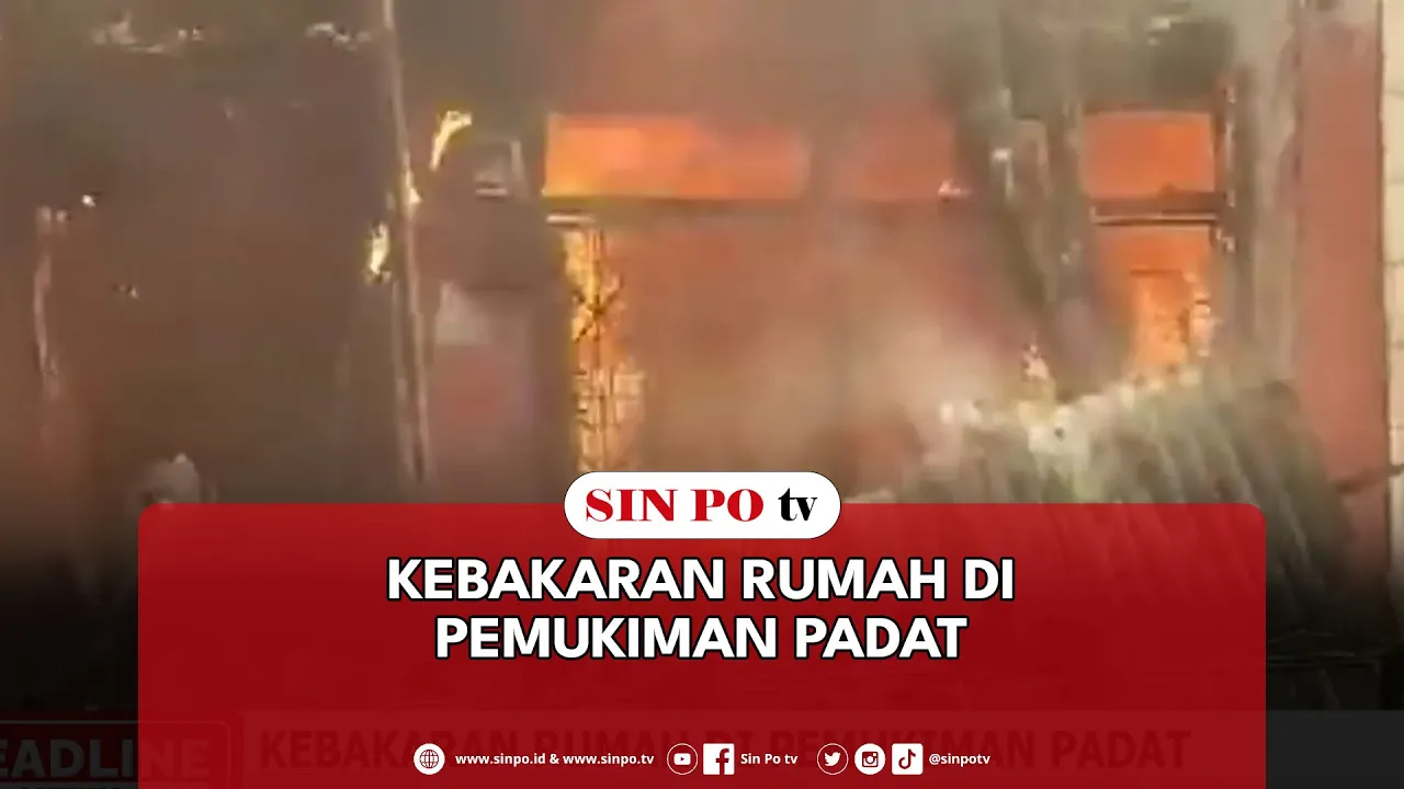 Kebakaran Rumah Di Pemukiman Padat