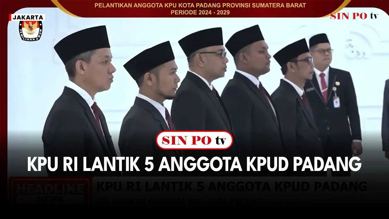 KPU RI Lantik 5 Anggota KPUD Padang