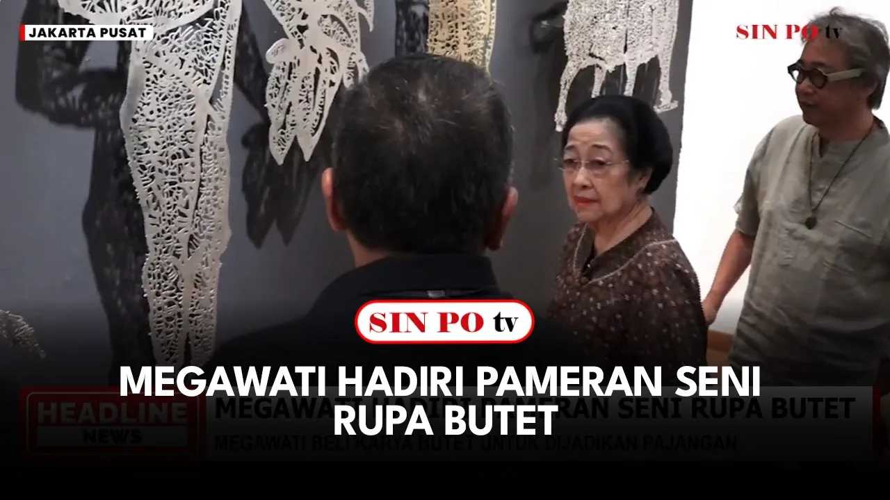 Megawati Hadiri Pameran Seni Rupa Butet