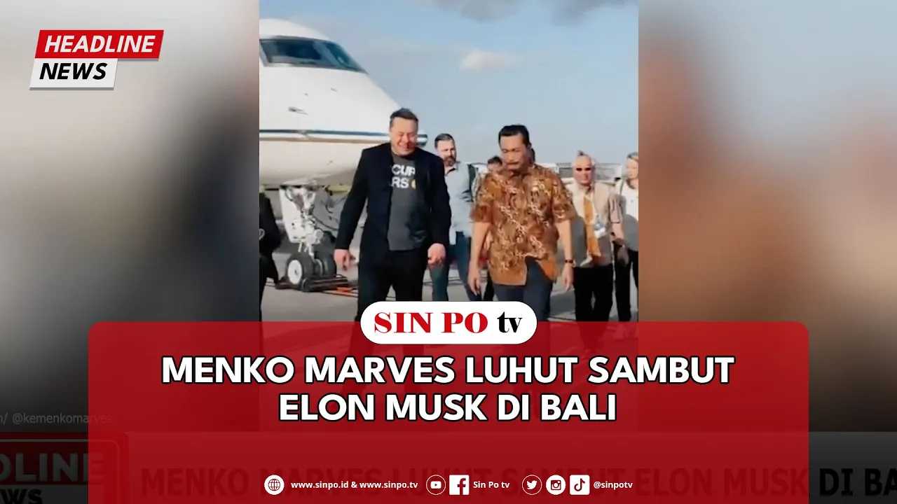 Menko Marves Luhut Sambut Elon Musk Di Bali