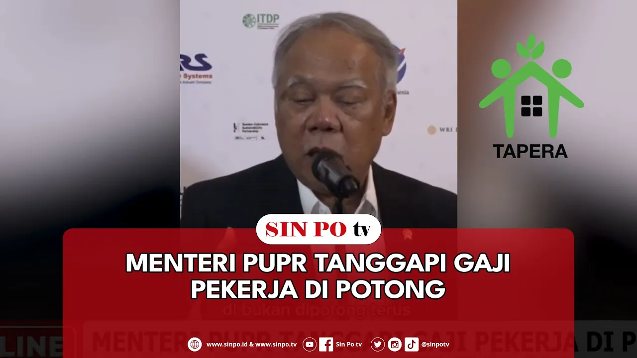 Menteri PUPR Tanggapi Gaji Pekerja Di Potong