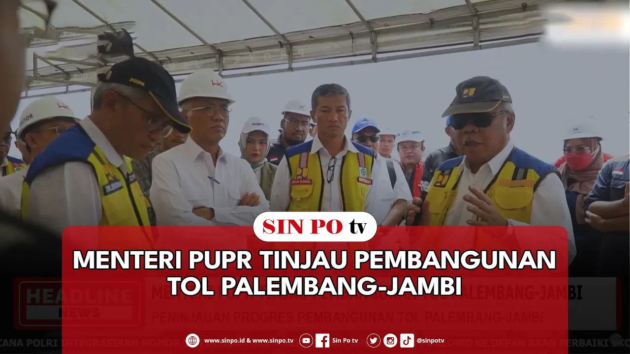 Menteri PUPR Tinjau Pembangunan Tol Palembang-Jambi