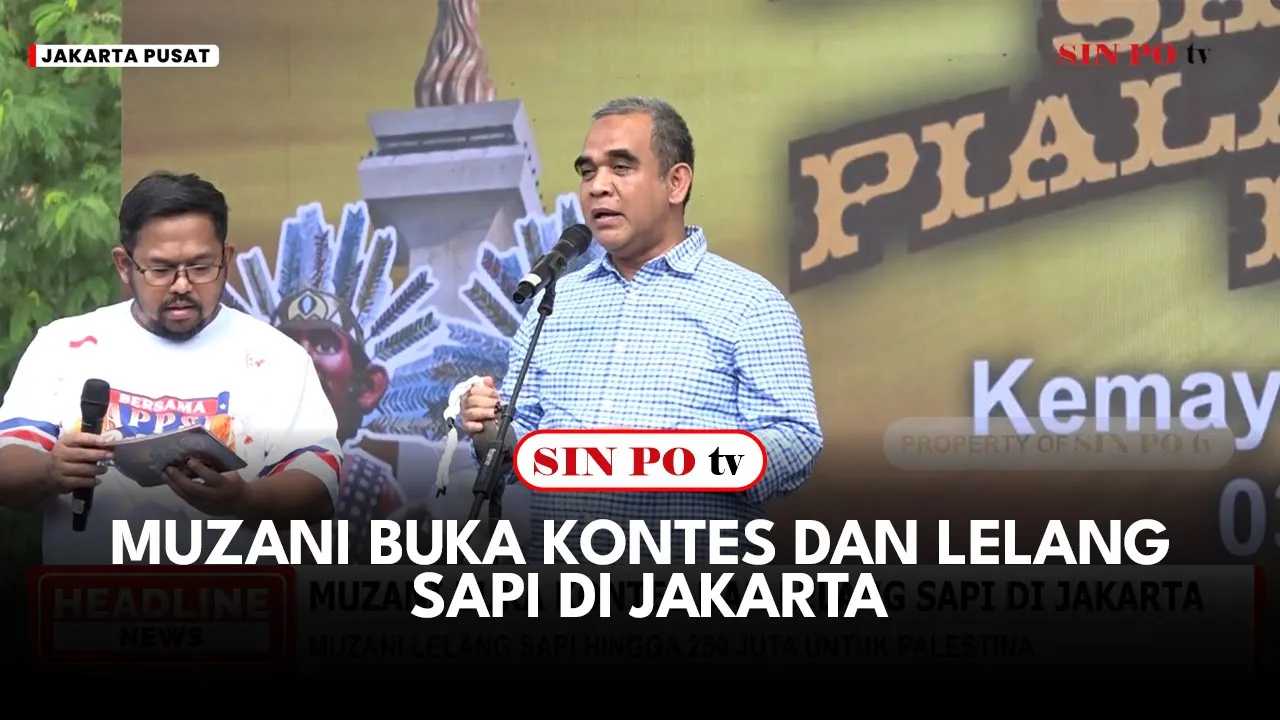 Muzani Buka Kontes Dan Lelang Sapi Di Jakarta