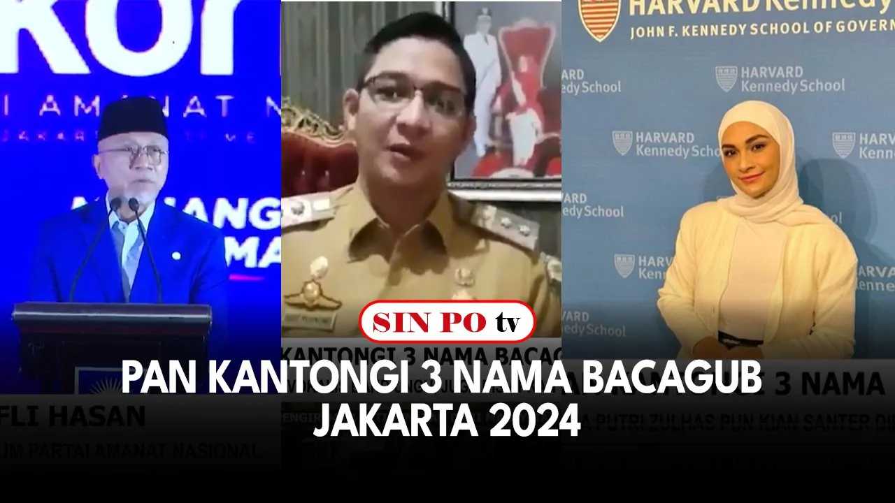 PAN Kantongi 3 Nama Bacagub Jakarta 2024