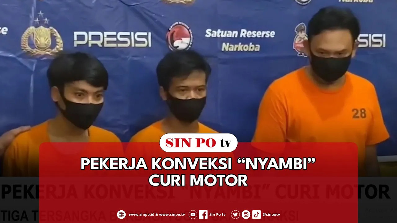 Pekerja Konveksi “Nyambi” Curi Motor