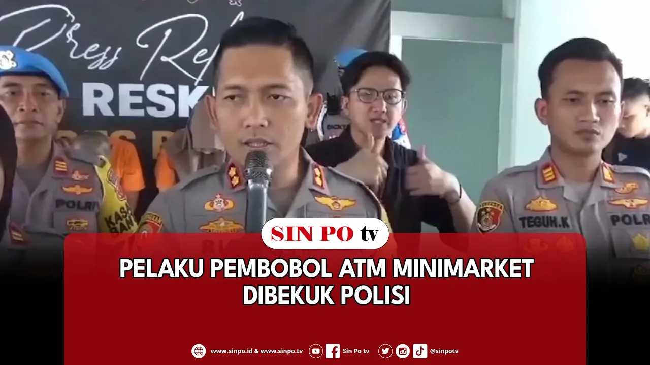 Pelaku Pembobol ATM Minimarket Dibekuk Polisi