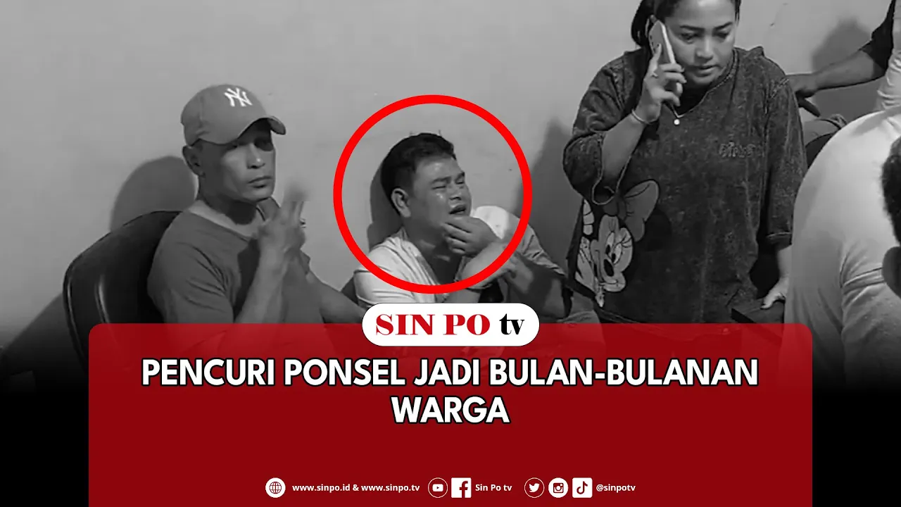 Pencuri Ponsel Jadi Bulan-Bulanan Warga