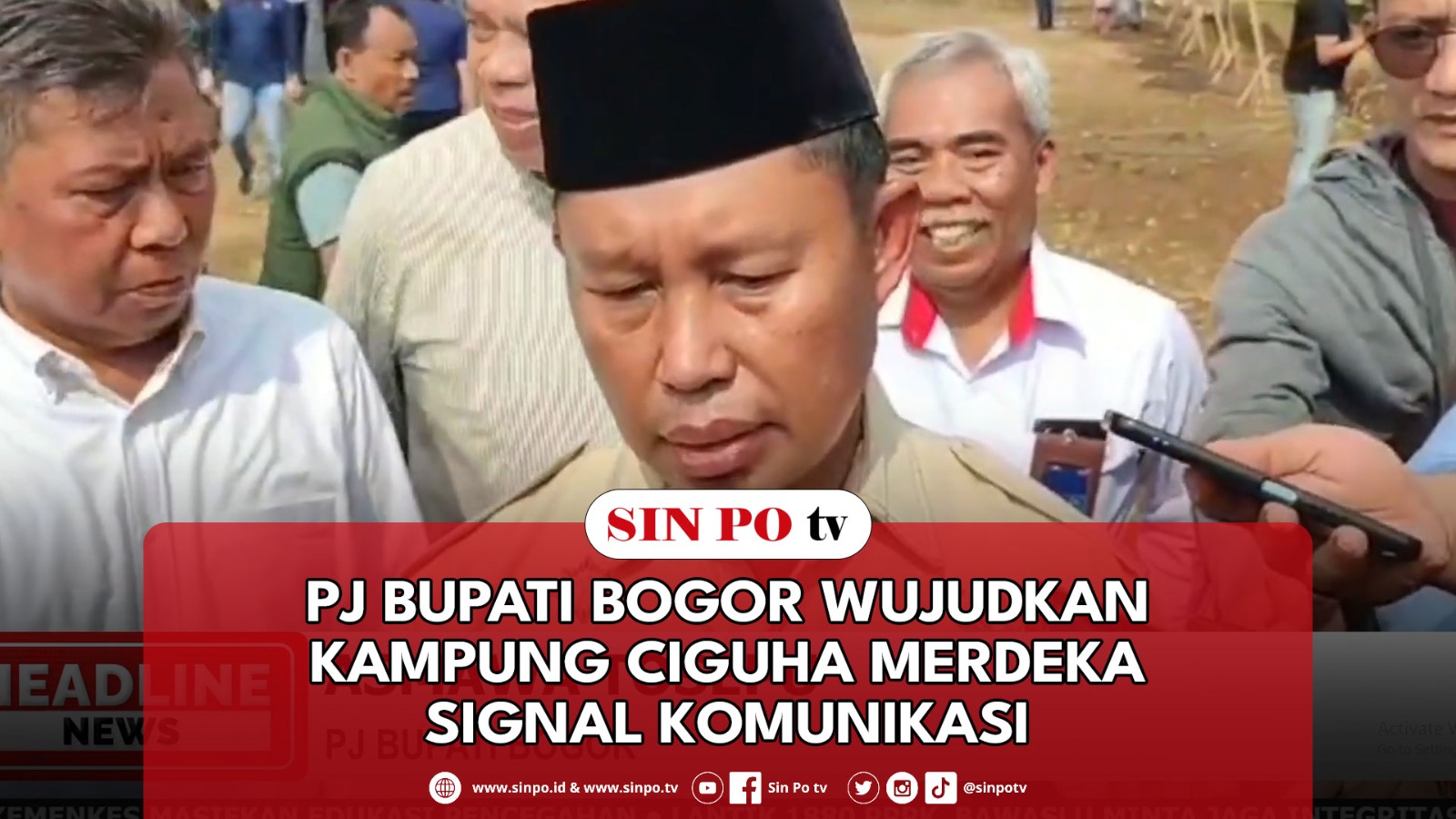 PJ Bupati Bogor Wujudkan Kampung Ciguha Merdeka Signal Komunikasi