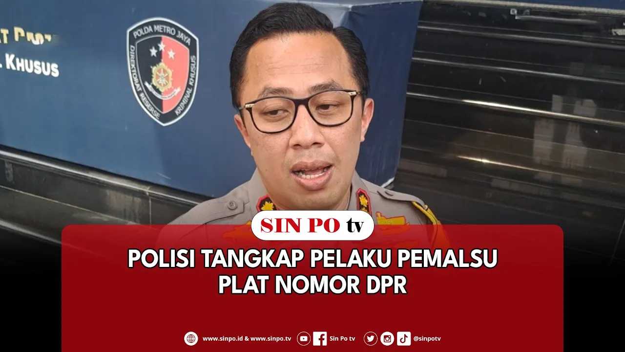 Polisi Tangkap Pelaku Pemalsu Plat Nomor DPR