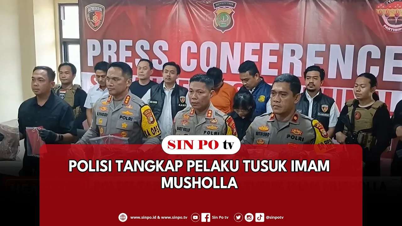 Polisi Tangkap Pelaku Tusuk Imam Musholla