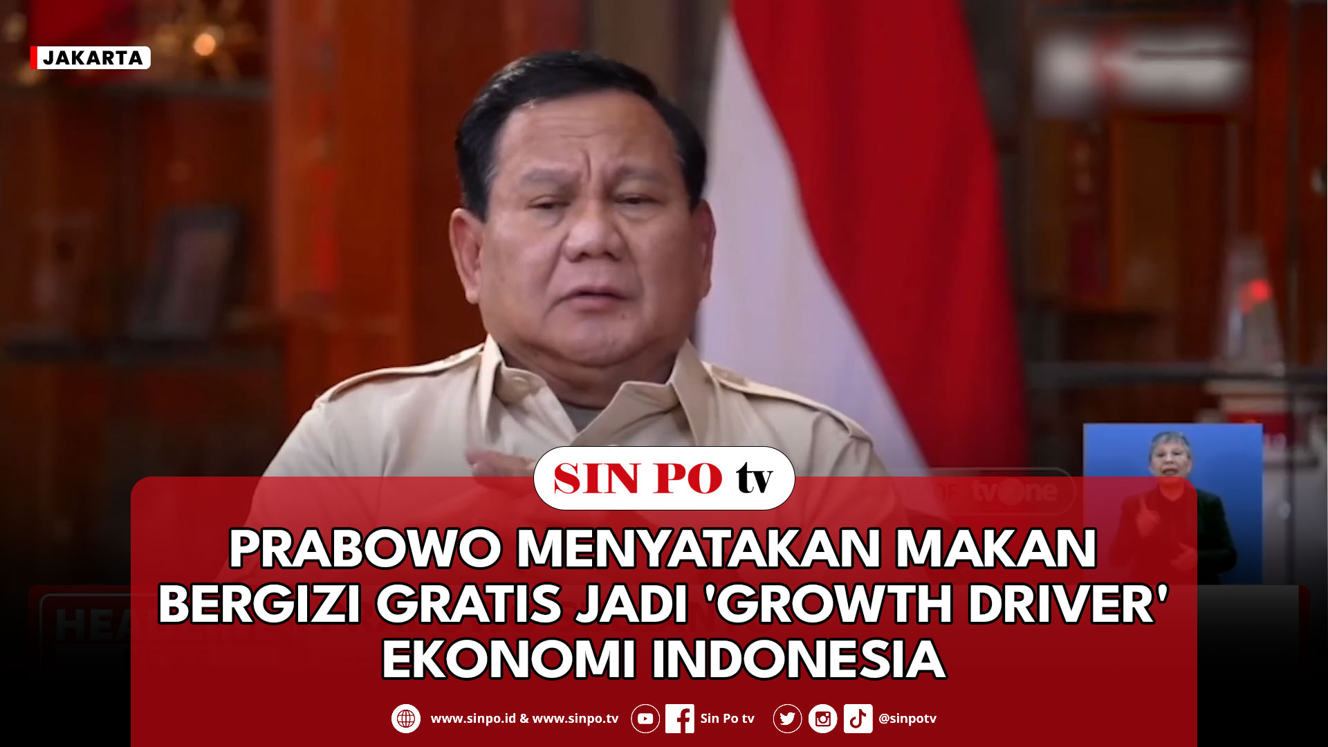 Prabowo Menyatakan Makan Bergizi Gratis Jadi 'Growth Driver' Ekonomi Indonesia