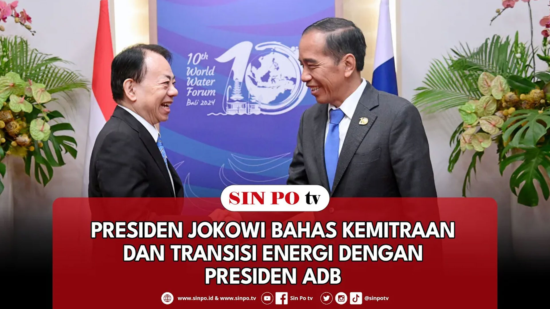 Presiden Jokowi Bahas Kemitraan Dan Transisi Energi Dengan Presiden ADB