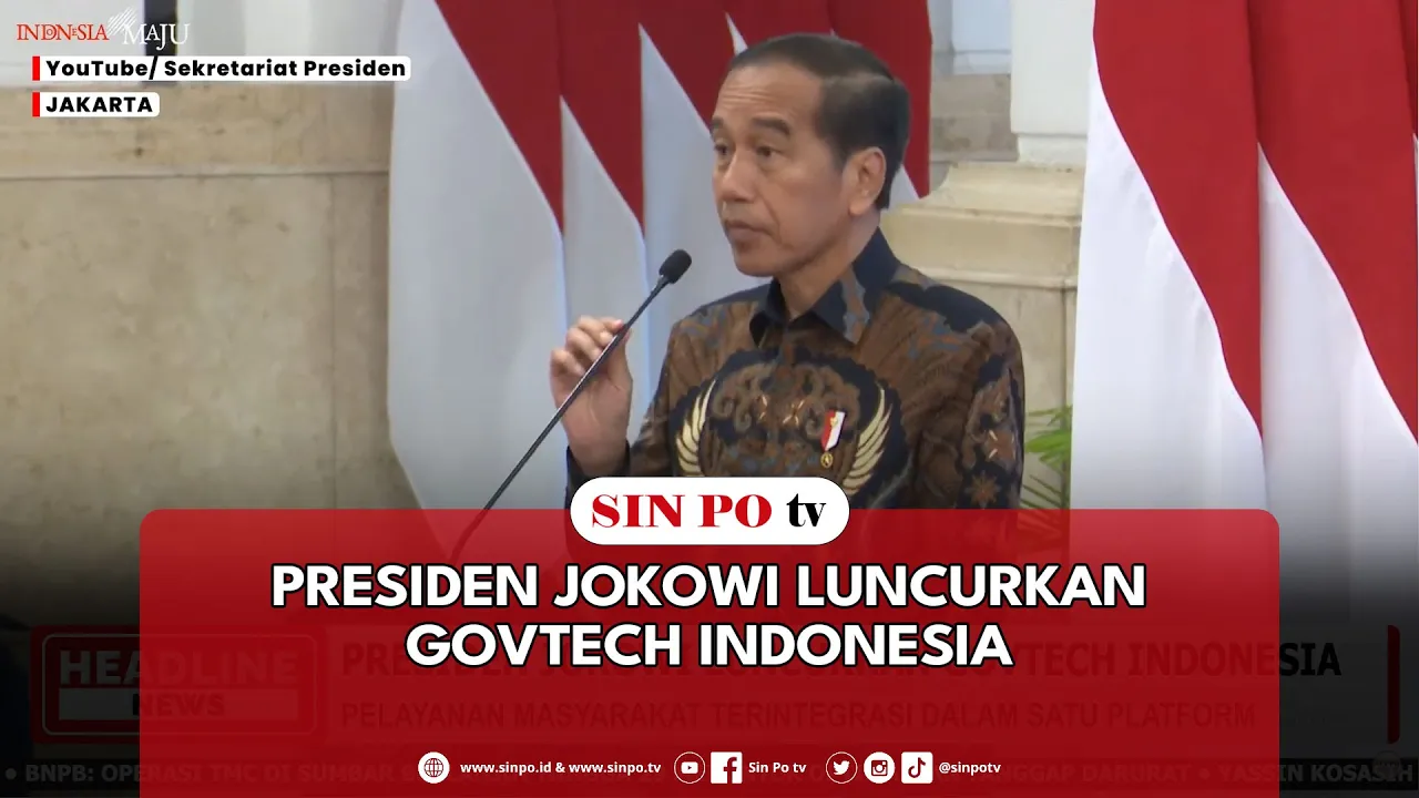 Presiden Jokowi Luncurkan Govtech Indonesia