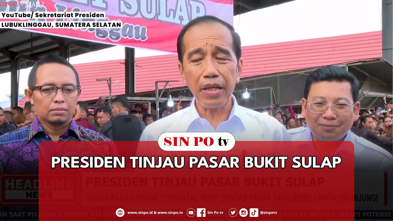 Presiden Tinjau Pasar Bukit Sulap