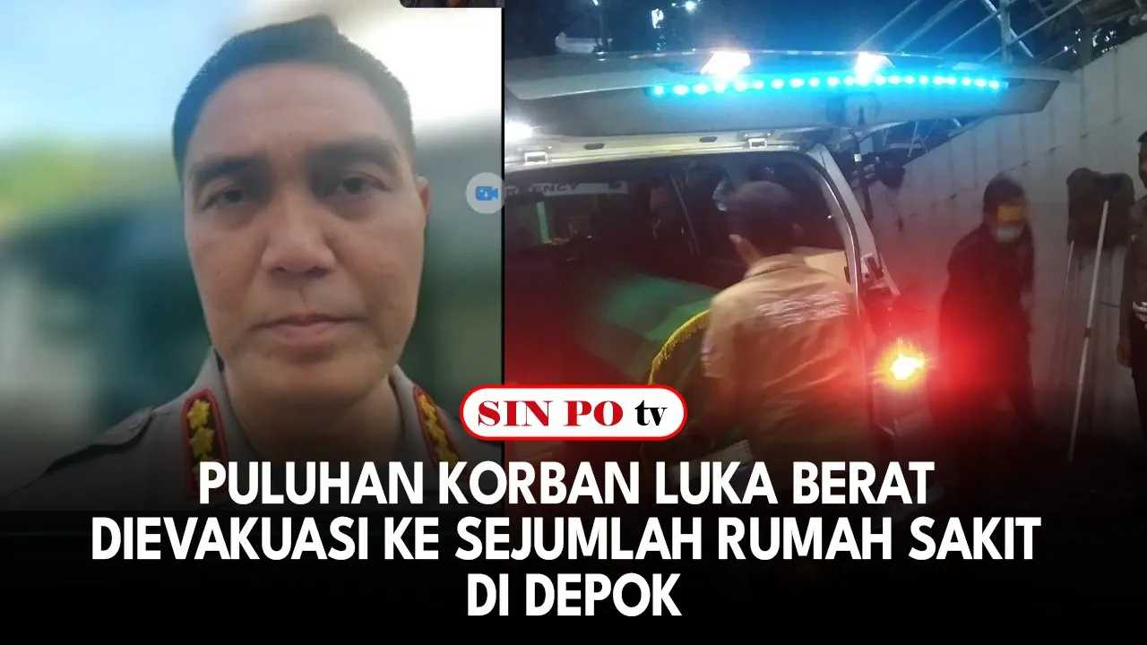 Puluhan Korban Luka Berat Dievakuasi Ke Sejumlah Rumah Sakit Di Depok