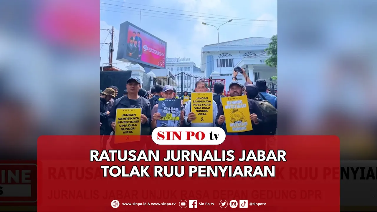 Ratusan Jurnalis Jabar Tolak RUU Penyiaran