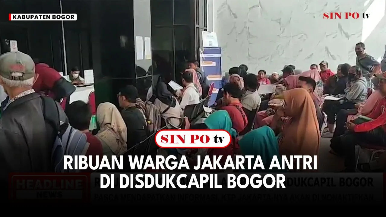 Ribuan Warga Jakarta Antri di Disdukcapil Bogor
