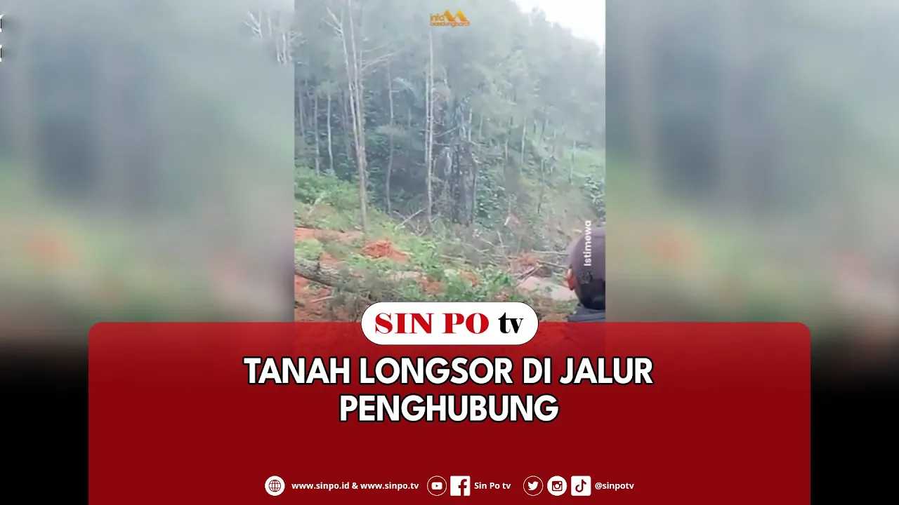 Tanah Longsor Di Jalur Penghubung