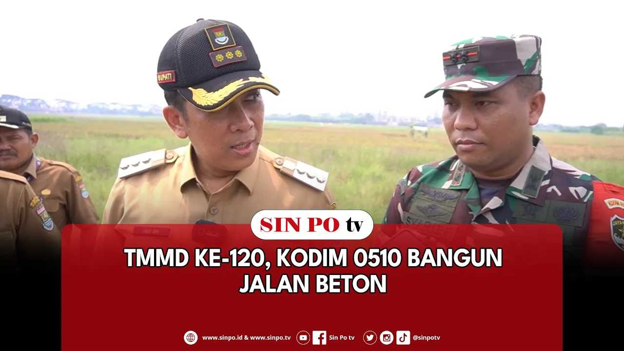TMMD Ke-120, Kodim 0510 Bangun Jalan Beton