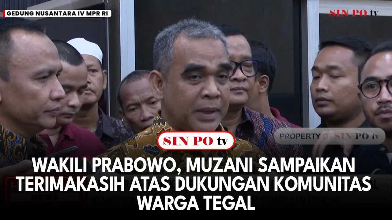 Wakili Prabowo, Muzani Sampaikan Terimakasih Atas Dukungan Komunitas Warga Tegal