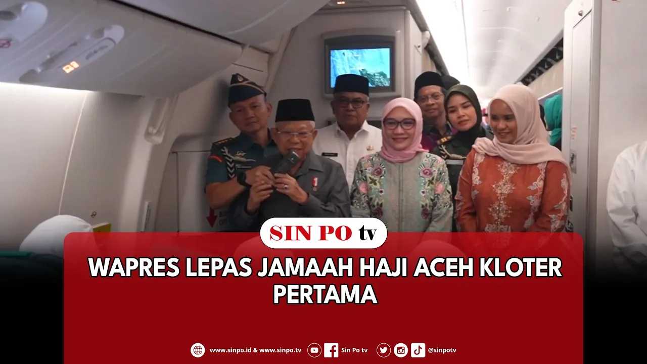 Wapres Lepas Jamaah Haji Aceh Kloter Pertama