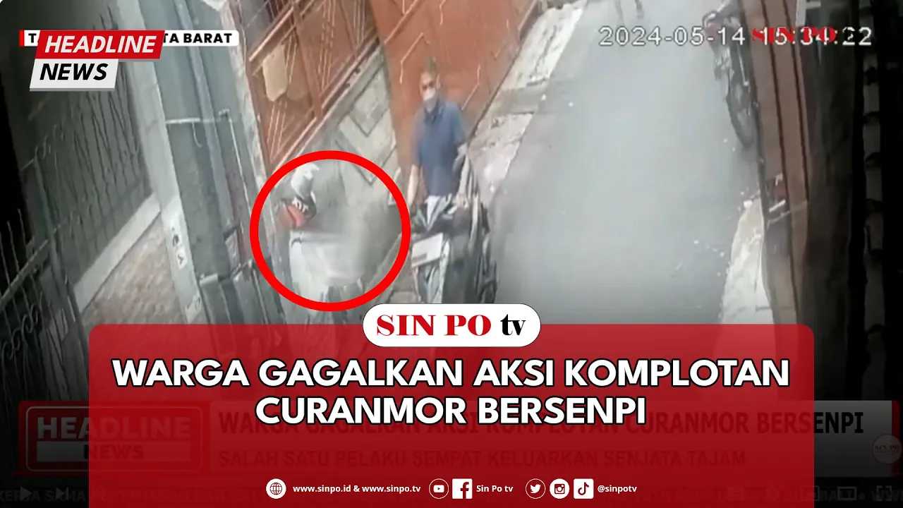 Warga Gagalkan Aksi Komplotan Curanmor Bersenpi