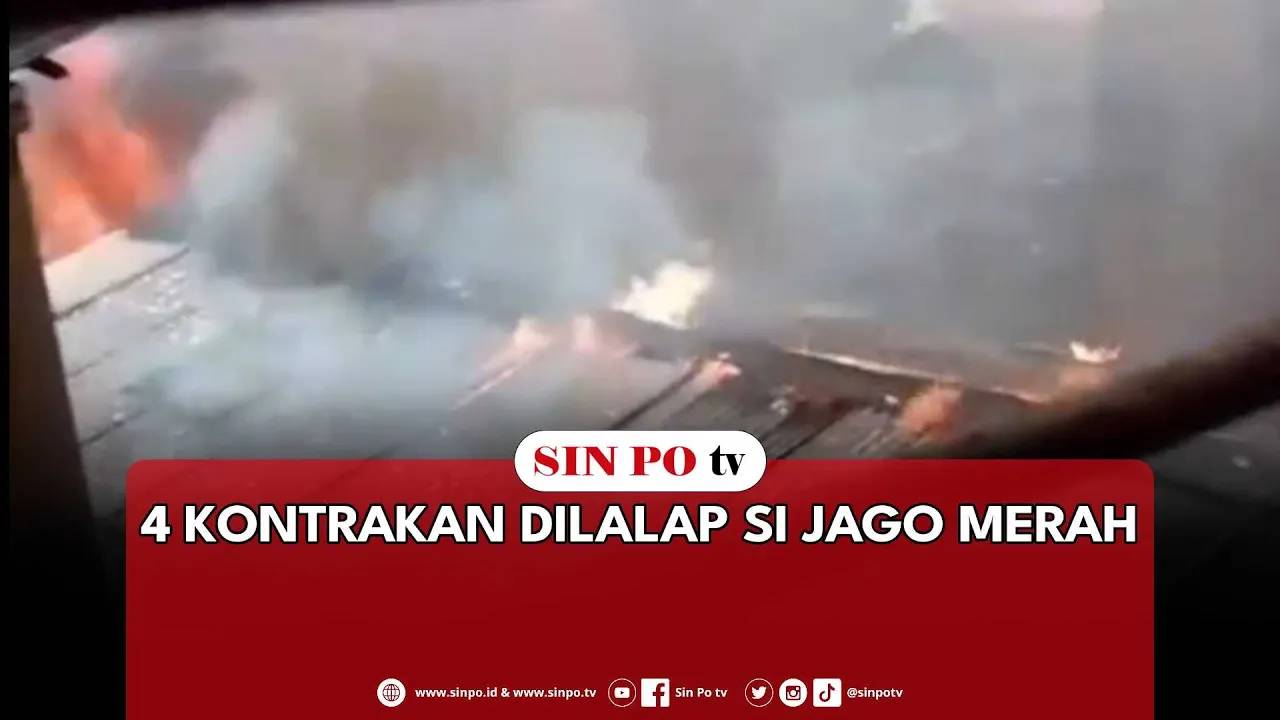 4 Kontrakan Dilalap Si Jago Merah